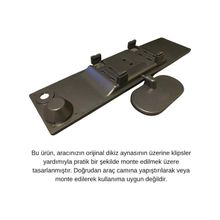 Oto İç Dikiz Aynası Geçmeli Çiftli Model Pusula ve Termometreli Bebek İzleme & Kör Nokta Aynası GLZ00504215