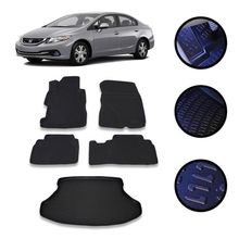OtoLine Civic FD7 Sedan 2012-2016 Arası 4D Havuzlu Oto Paspas Bagaj Set