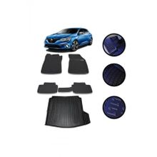 OtoLine Megane 4 Sedan Sg Klk 2016-2022 4D Havuzlu Oto Paspas Bagaj Set
