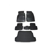 OtoLine Renault Fluence 2009-2021 Arasi Uyumlu 4D Havuzlu Oto Paspas Ve Bagaj Set