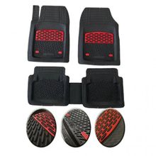OtoLine Skoda Octavia 2004 2012 Krom Kırmızı 4D Ekstra Kanallı Havuzlu Paspas Seti