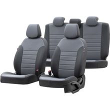 Otom Audi A1 2011-2016 Özel Üretim İstanbul Design Füme - Siyah Oto Koltuk Kılıfı