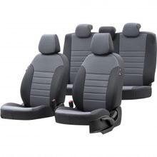 Otom Audi A3 2003-2012 Özel Üretim New York Design Füme - Siyah Oto Koltuk Kılıfı