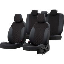 Otom Audi A3 2003-2012 Özel Üretim Tokyo Design Tay Tüyü Siyah - Beyaz Oto Koltuk Kılıfı