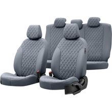 Otom Audi A4 2000-2004 Madrid Design Deri Füme Özel Üretim Oto Koltuk Kılıfı