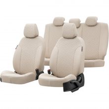 Otom Dacia Duster 2010-2017 Özel Üretim Tokyo Design Deri Bej Oto Koltuk Kılıfı