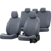 Otom Fiat 500 C 2011-Sonrası Özel Üretim Tokyo Design Deri Füme Oto Koltuk Kılıfı