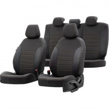 Otom Fiat 500 L 2013-2018 Özel Üretim Paris Design Bej - Siyah Oto Koltuk Kılıfı