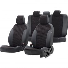 Otom Fiat Panda 2004-2012 Özel Üretim Amsterdam Design Tay Tüyü Siyah Oto Koltuk Kılıfı