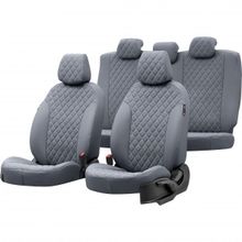 Otom Mercedes C Serisi W201 1982-1993 Özel Üretim Madrid Design Deri Füme Oto Koltuk Kılıfı