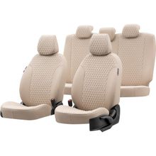 Otom Mercedes E Serisi 1976-1985 W123 Özel Üretim Amsterdam Design Deri Bej Oto Koltuk Kılıfı