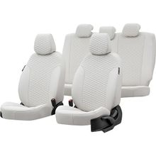 Otom Mitsubishi L-200 1996-2005 Özel Üretim Tokyo Design Deri Fildişi Oto Koltuk Kılıfı