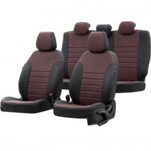 Otom Opel Astra F 1992-1998 Özel Üretim İstanbul Design Bordo - Siyah Oto Koltuk Kılıfı