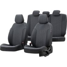 Otom Opel Astra H 2006-2012 Özel Üretim Tokyo Design Deri Siyah - Beyaz Oto Koltuk Kılıfı