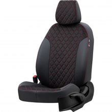 Otom Opel Corsa C 2001-2006 Özel Üretim Madrid Design Tay Tüyü Kırmızı - Siyah Oto Koltuk Kılıfı