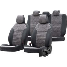 Otom Seat Ibiza 2009-2017 Özel Üretim Milano Design Füme - Siyah Oto Koltuk Kılıfı