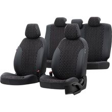 Otom Suzuki Swift 2010-2017 Özel Üretim Amsterdam Design Tay Tüyü Siyah - Beyaz Oto Koltuk Kılıfı
