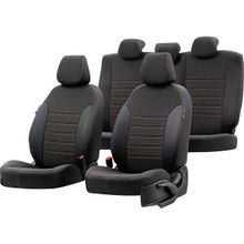 Otom Volvo V40 2013-Sonrası Özel Üretim Paris Design Bej - Siyah Oto Koltuk Kılıfı