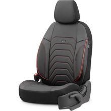 Otom Yeni Core Design Premium Deri Ekstra Destekli Tam Set - Kırmızı Oto Koltuk Kılıfı