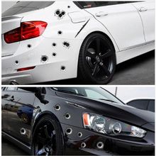 Otomarketin Mermi ve Yara Şeklinde 3D Oto Sticker