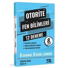 Otorite 8. Sınıf LGS Fen Bilimleri Deneme 12'li Tandem Yayınları