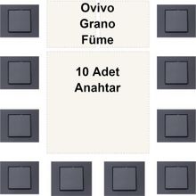Ovivo Grano 10 Adet Füme Anahtar