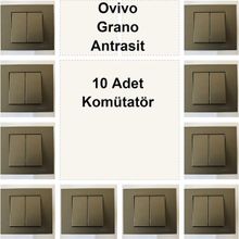 Ovivo Grano Antrasit 10 Adet Komütatör