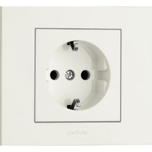 Ovivo Grano Natural Beyaz Renk Çerçeve Dahil 15 Adet Topraklı Priz