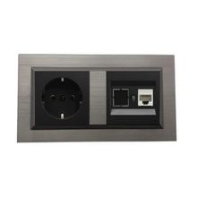 Ovivo Quantum Bakır Renk Cat3 Telefon + Topraklı Priz İkili Set