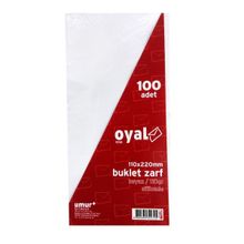Oyal 110x220 cm 110 gr 100 Adet Beyaz Silikonlu Penceresiz Buklet Diplomat Zarf