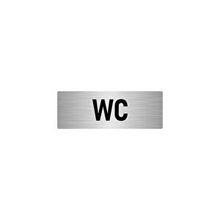 Özarslan Dizayn Departman Kapı İsimliği Wc 7x20 cm Gümüş Renk Metal Yönlendirme Levhası