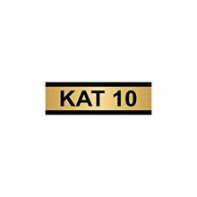 Özarslan Dizayn Kat 10 5x20 cm Altın Renk Metal Yönlendirme Levhası