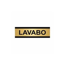 Özarslan Dizayn Lavabo 10x20 cm Altın Renk Metal Yönlendirme Levhası