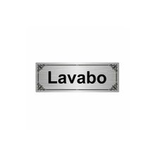 Özarslan Dizayn Lavabo 7x20 cm Gümüş Renk Metal Yönlendirme Levhası