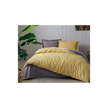 Özdilek 200x220 cm Colormix Sarı Gri Çift Kişilik Ranforce Nevresim Takımı