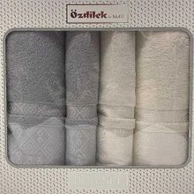 Özdilek Dory Best Set Krem Gri Banyo Havlu Takımı