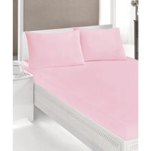 Özdilek Fitted Pembe 160x200 Lastikli Çift Kişilik Çarşaf Seti