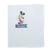 Özdilek Mavi Lisanslı Mickey Mouse Nakışlı Bambu Bebek Pelerin Bornoz