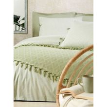 Özdilek Natural 200x220 cm Yeşil Çift Kişilik Pikeli Nevresim Takımı
