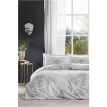 Özdilek Ranforce Frunze Gri 160x220 cm Tek Kişilik Nevresim Takımı