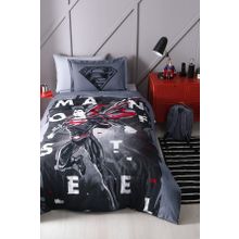 Özdilek Superman Steel Lisanslı Gri Tek Kişilik Nevresim Takımı
