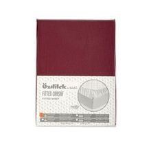 Özdilek Trendy Fitted Yastıklı Ranforce Bordo 100x200 cm Tek Kişilik Çarşaf