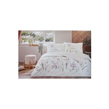 Özdilek White Lily Ranforce Lila Çift Kişilik Nevresim Takımı