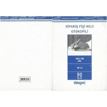 Özkan No:3 50x3 Otokopili Sipariş Fişi