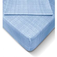 Özlü 160x200 cm Açık Mavi Fitted Lastikli Çift Kişilik Çarşaf Seti