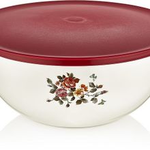Özmet Yuvarlak Çiçek Desenli 3 lt Saklama Kabı