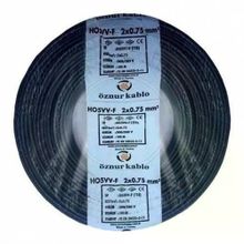 Öznur H05vv-F 100 mt 2x0.75 mm Siyah Ttr Çok Telli Kablo