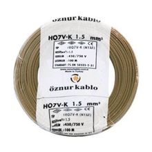 Öznur H07V-K 1.5 mm Kahverengi Nyaf Çok Telli Halojen Free Kablo