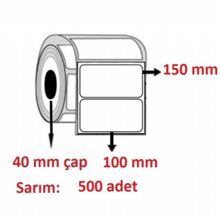 Özsaraç Etiket Eko Termal 500 Sarım 150x100 mm Barkod Etiketi