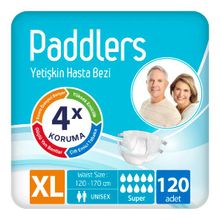 Paddlers Bantlı X-Large 120 Adet Yetişkin Hasta Bezi